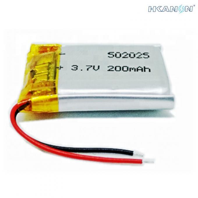 502025 High Discharge Lithium Ion Battery 3.7V 200mAh 0.74Wh With With