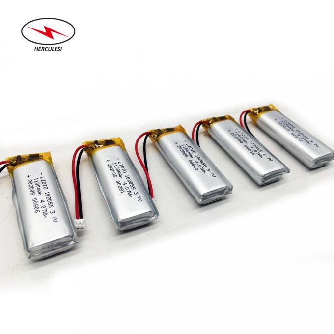 3.7V 4.07wh 1100mAh Polymer Lipo Battery 102055 For Beauty Meter