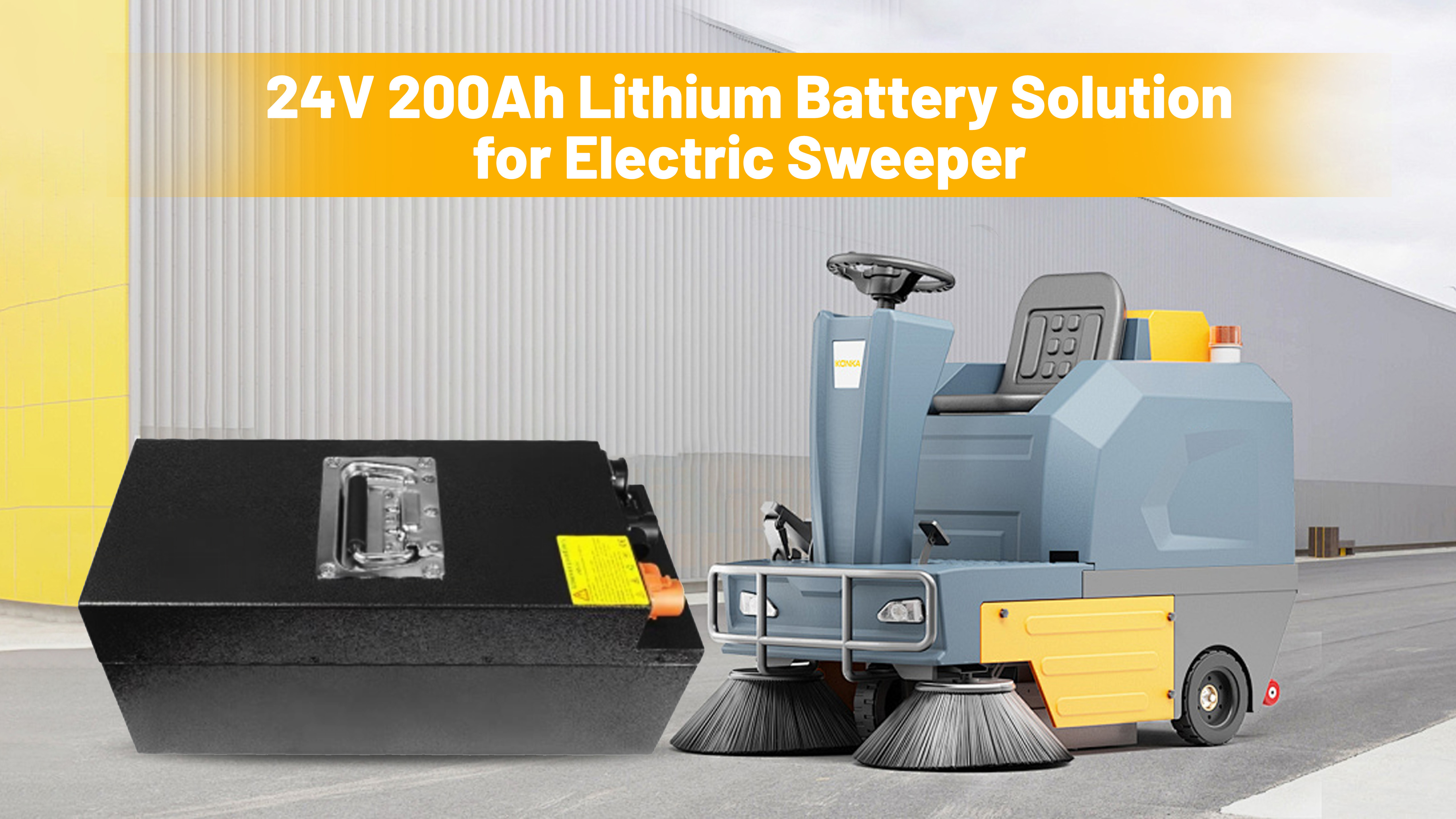 Latest company case about 24V 200Ah LiFePO4 Battery Solution for Electric Sweepers – Lead-Acid Replacement