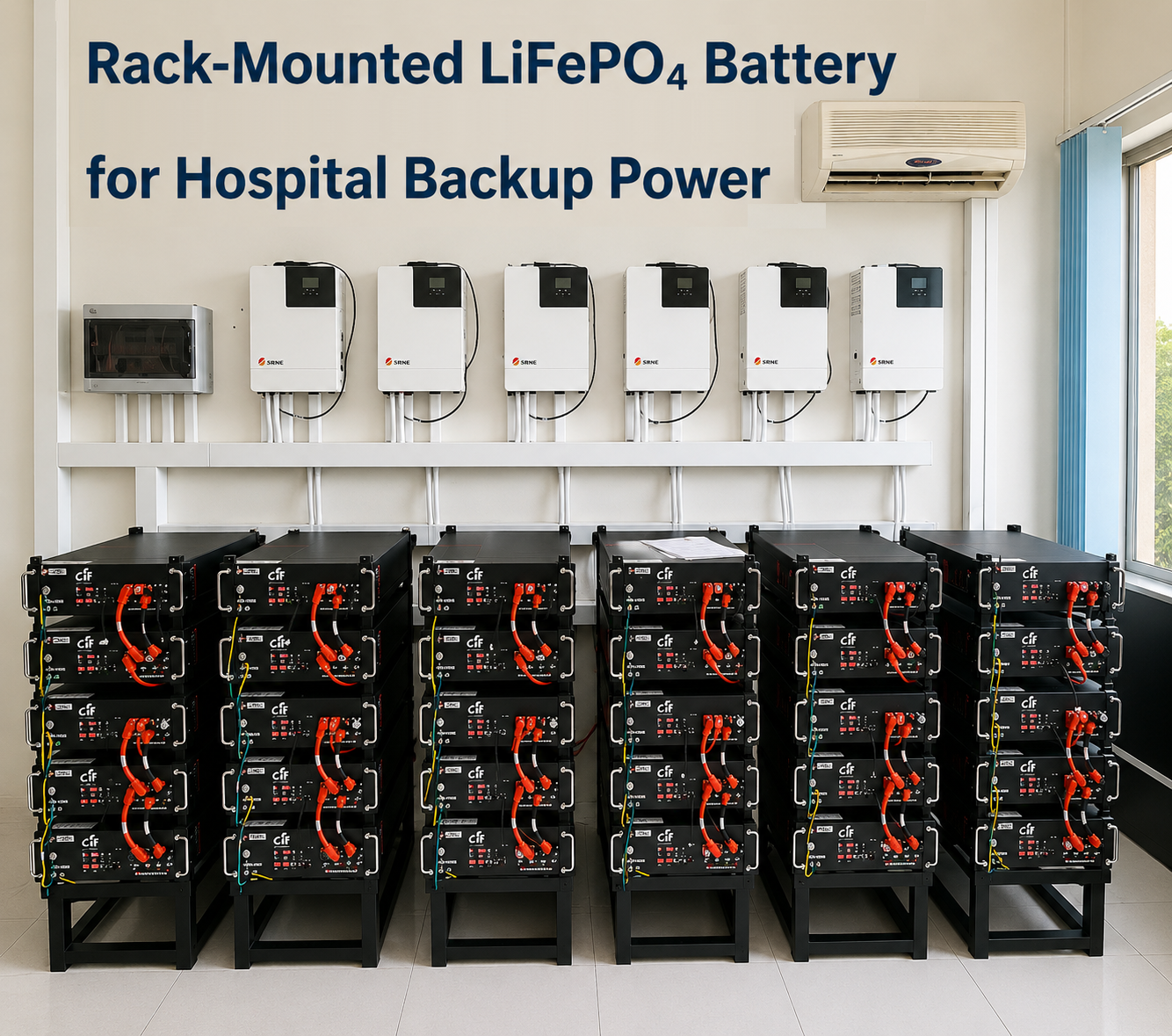 Latest company case about Rack-Mounted LiFePO₄ Battery for Hospital Backup Power
