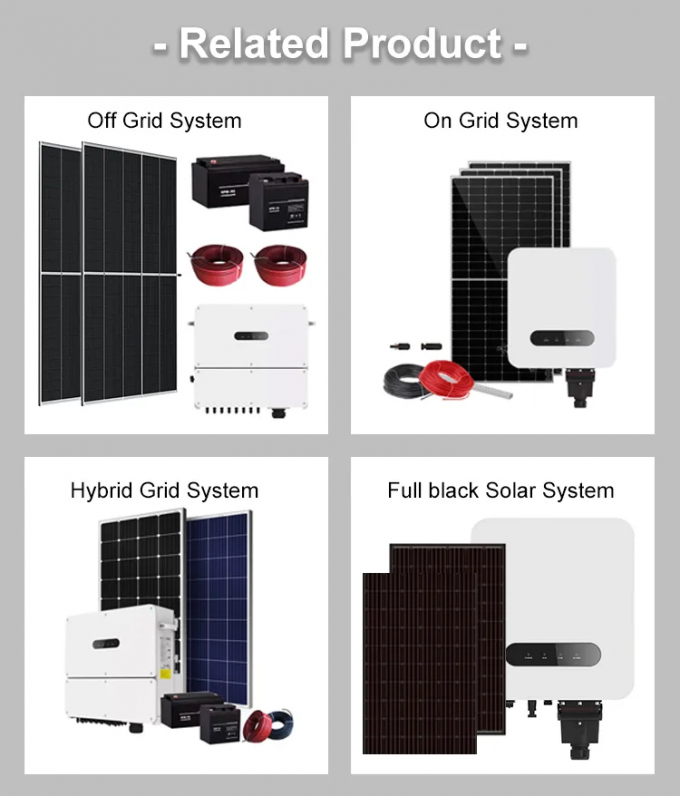 CLF Lifepo4 Lithium Battery Home Backup Solar Panel System 5KW Grid ...