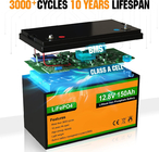 12V 150AH Lithium Battery Rechargeable LiFePO4 Lithium Ion Deep Cycle Battery For RV, Marine, Solar, Household Battery