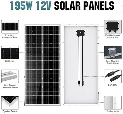 OEM ODM LiFePO4 lithium battery 1200W 24V Solar Power System With 2pcs 100Ah lithium battery packs