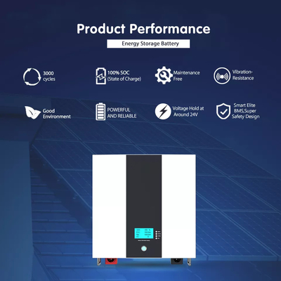 Outdoor Household Solar Energy Storage Battery 10Kwh 6000 Cycle Life OEM ODM 48V 100AH Lifepo4 Lithium Battery