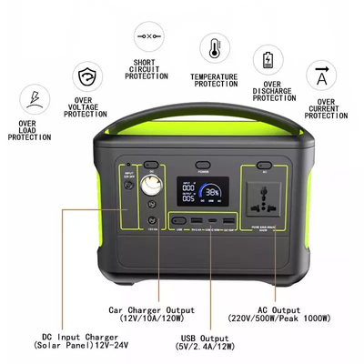 LiFePO4 Lithium Battery OEM ODM 1000W 2000W 3000W AC DC 150000mAh USB Portable Power Station For Travel Laptop Car Jump