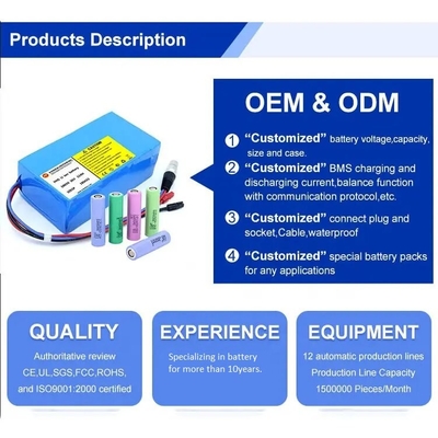 OEM ODM LiFePO4 lithium battery pack NMC NCM Blue Thermoplastic Film EV Battery Pack 48V 48Ah Electric Scooter battery