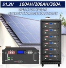 Rack Mount LiFePO4 Home Solar Energy System Lithium Ion Battery Renewable 48V 100AH 300Ah
