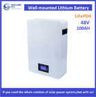 Wall Mounted Lithium Ion LiFePO4 Battery Pack 5KWh 48V100Ah Powerwall For Home Solar Energy System