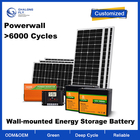 OEM ODM LiFePO4 lithium battery 1200W 24V Solar Power System With 2pcs 100Ah lithium battery packs