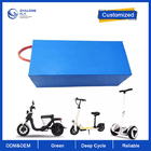 OEM ODM LiFePO4 lithium battery NMC NCM Blue Thermoplastic Film EV Battery Pack 48V 48Ah Electric Scooter battery
