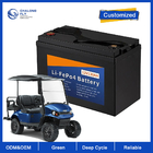 LiFePO4 Lithium Battery 48V 72V Electric Vehicle 100AH 200AH 300AH 400AH Rechargeable Golf Cart OEM Lithium Ion Battery