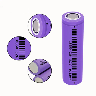 LiFePO4 Lithium Battery 18650 Battery Cell 3.7V 2000mah 2600mah 3400mah 3600mah Rechargeable OEM ODM Li-Ion Battery Cell