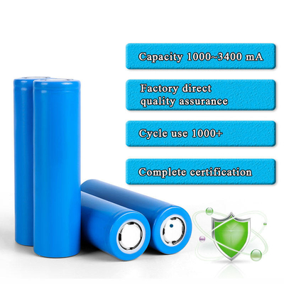 LiFePO4 Lithium Battery 18650 Battery Cell 3.7V 2000mah 2600mah 3400mah 3600mah Rechargeable OEM ODM Li-Ion Battery Cell