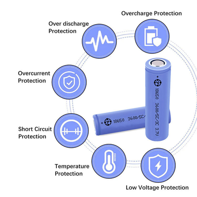 LiFePO4 Lithium Battery Custom 18650 Battery 2600mah 3000mah 3600mah 3.7V Rechargeable Lithium ion 18650 Battery Cell