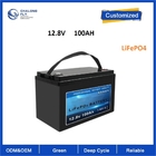 LiFepo4 Lithium Iron Phosphate Battery Packs 12v 100ahwith bms for RV Electric Car Scooter Motorcycle Boat deep cycle