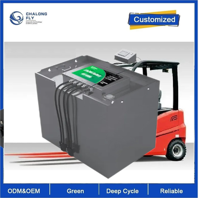 OEM Forklift Truck Baggage Traintrunk Carrier Lithium Battery Packs 80V 420Ah Long Cycle Life lead-acid to lithium-ion