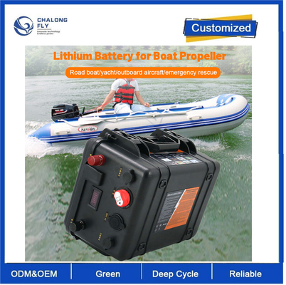 CLF 12V 100AH Lithium Battery OEM ODM Electric Motor Assault Boat Kayak 24 Volt 200 Amp Marine Thruster Battery
