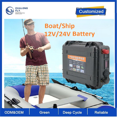 CLF 12V100AH OEM ODM Lithium battery electric motor assault boat kayak 24 volt 200 amp Marine thruster battery