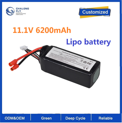 CLF OEM ODM 11.1V 5300mah 6200mAh 3S 30C 15C RC Lipo Battery For GPS Quadcopter Walkera QR X350 PRO UAV