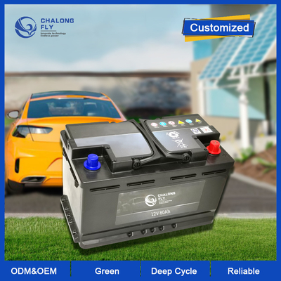 CLF AGM ODM OEM Lifepo4 Start-Stop Battery For Auto MSF 12V 80Ah Accumulator Replacement Auxiliary Battery In Car
