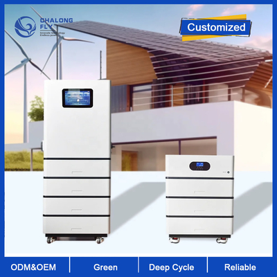 Stacked Solar Batteries Wall Mounted Energy Storage System with Output Power Range of 10-20 kWh LiFePO4 Lithium Batteries