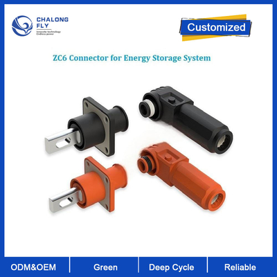 100A 120A single-core battery connector ZC6 Black Orange connector IP67