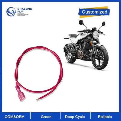 CLF Custom Power Battery Electrical Wiring Harness Assembly with 110 187 205 250 2.8 4.8 5.2 6.3 Terminals Connector for Motorcycles