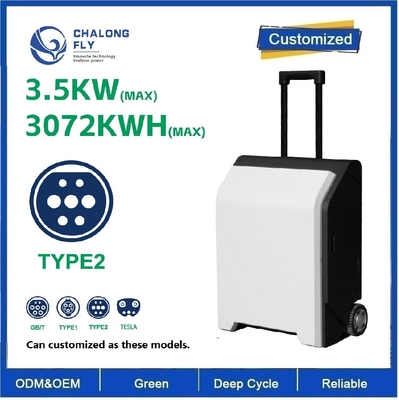 CLF 3500w 3KWH Outdoor mobile power supply 220V, self-driving tour camping emergency photovoltaic panel energy storage solar charging trolley case