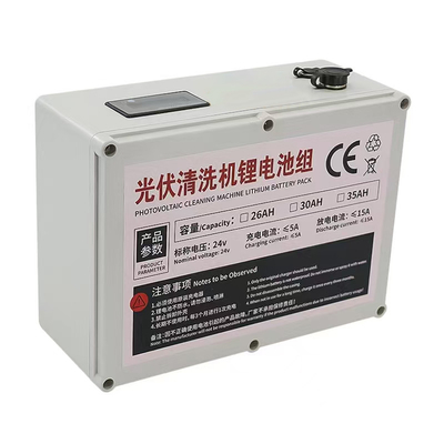 CLF OEM ODM 25.6V 26Ah 30Ah 35Ah Long Battery Life Strong Power Lithium battery for PV clean machine 24V DC Motor 