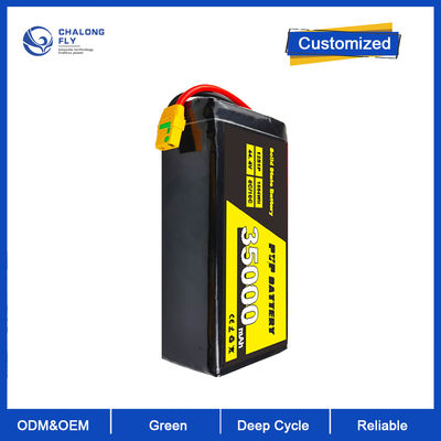 44.4V 35000mAh 10C High-Voltage Semi Solid State Drone Battery Pack with OEM/ODM Customization