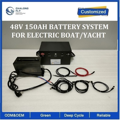 CLF OEM ODM Lithium Battery Marine LiFePO4 battery pack IP67 12V 48V 96V 190V 50Ah 100ah For Boat Ship Yacht Motorboat