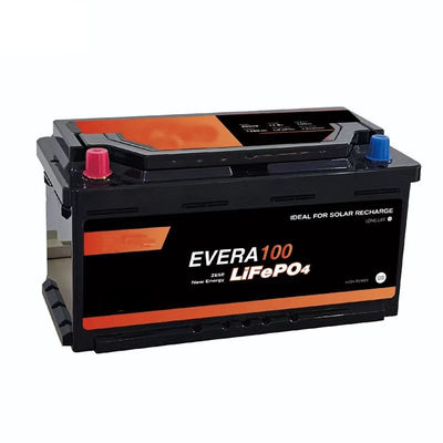 LiFePO4 12V 100Ah Battery Lithium Group 24 Battery for RV Marine Solar 100A RV Lithium Battery