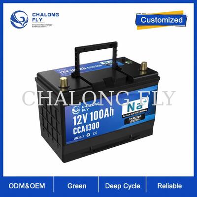 OEM 12V Sodium-Ion Starter Battery Series 60Ah 80Ah 100Ah for Automotive Replacement