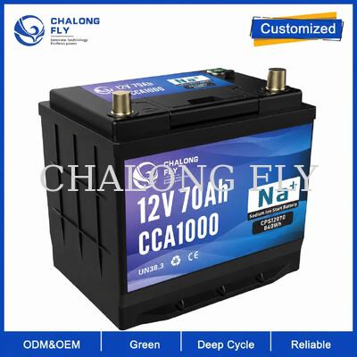 12V 70Ah 1000CCA Sodium-Ion Car Battery for Passenger Cars and Urban Fleets