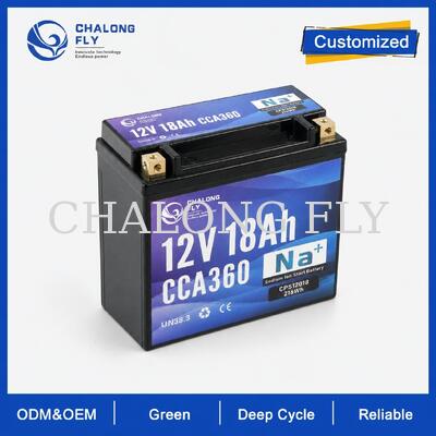 12V 18Ah 360CCA Sodium-Ion Motorcycle Starter Battery for Touring and Cold Weather