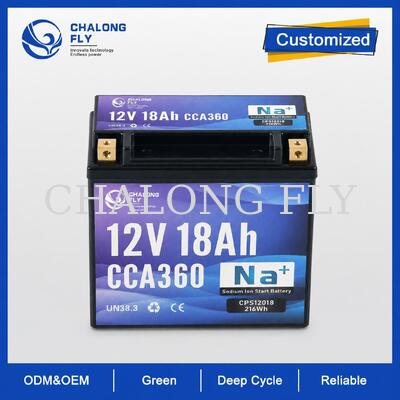 12V 18Ah 360CCA Sodium-Ion Motorcycle Starter Battery for Touring and Cold Weather