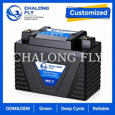 12.8V 3.2Ah LiFePO4 Motorcycle Starter Battery 192A for 4–7Ah Lead-Acid Replacement