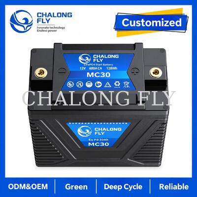 12.8V 10Ah LiFePO4 Motorcycle Starter Battery 600A for 15–30Ah Lead-Acid Replacement