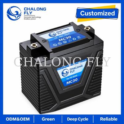 12.8V 10Ah LiFePO4 Motorcycle Starter Battery 600A for 15–30Ah Lead-Acid Replacement
