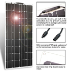 12v DC Monocrystalline Semi Flex Solar Panel 100 Watt For Car RV Caravan Boat