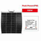 Bendable Automotive Semi Flex Solar Panel 100W 12V Monocrystalline