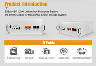 48V 51.2V Home Backup Battery Pack Power Supply LiFePO4 100Ah 200Ah 5KWh 10KWh