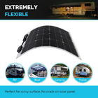 50 Watt Monocrystalline Semi Flex Solar Panel 12 Volt Abrasion Resistant