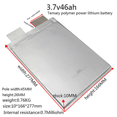 OEM ODM LiFePO4 lithium battery NMC Lifepo4 Pouch Cells 46ah 50ah 63ah 68ah 72ah 78ah 3.7V Polymer lithium battery packs