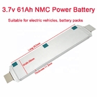 3.7V NMC Lithium Battery 61Ah 63Ah Polymer EV Car Battery OEM ODM CE Approved Lifepo4 Lithium Battery