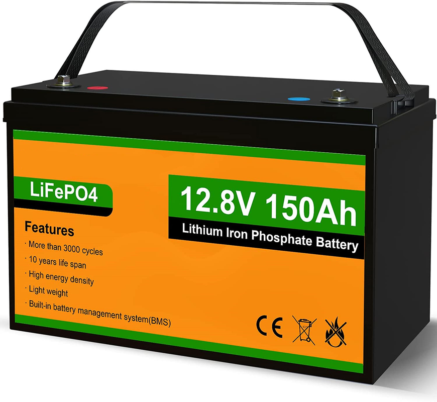 12V 150AH Lithium Battery Rechargeable Lifepo4 Lithium Battery OEM Deep Cycle Battery For RV, Marine, Household Battery