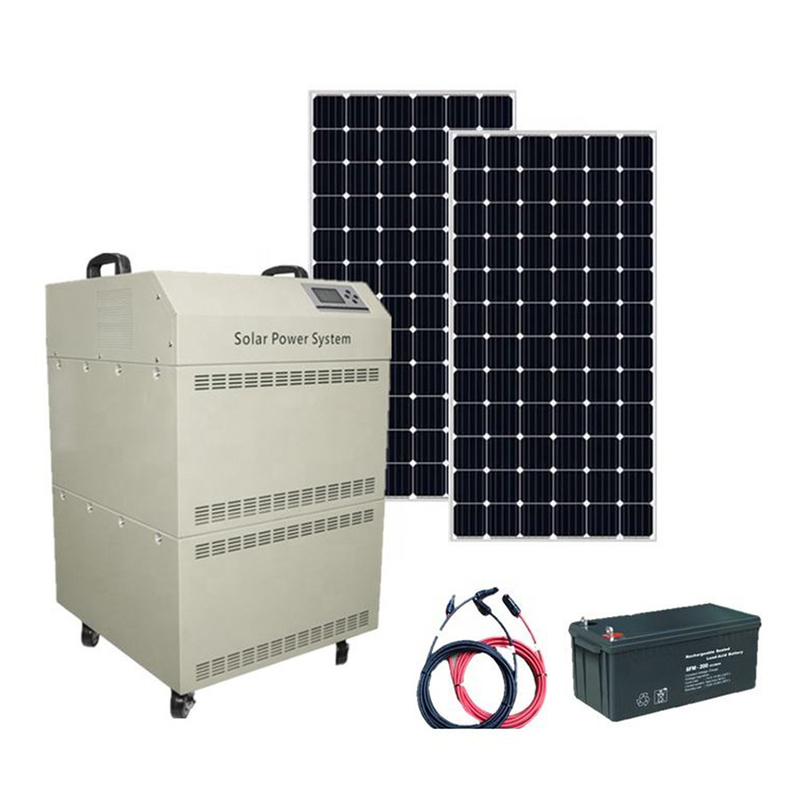 3kw Off Grid Solar Panel System Emergency Home Solar Power Generator 200w