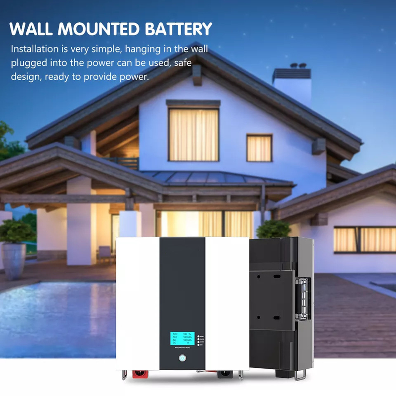 Outdoor Household Solar Energy Storage Battery 10Kwh 6000 Cycle Life 48V 50AH