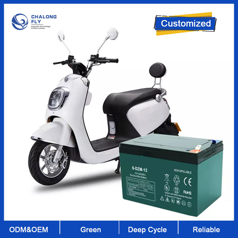 12V 24V 36V48V 20AH 40AH 60AH 100AH Deep Cycle OEM ODM Storage Gel Lead Acid Battery For E-Bike/Motorcycle/Wheelchair