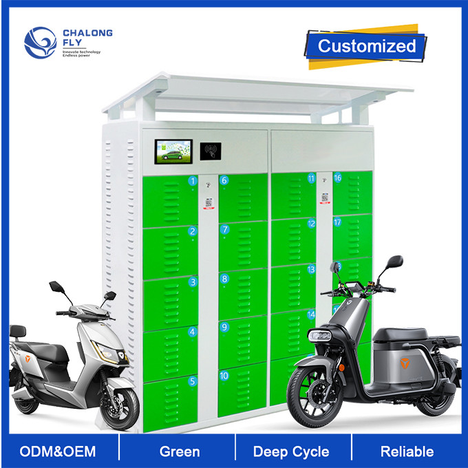 OEM ODM LiFePO4 Outdoor Lithium Battery Swapping Station Cabinet For Sharing E-bike Customized battery